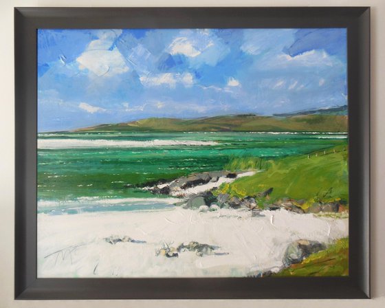 Hebridean Green Waters and Blue Sky