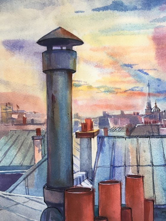 Paris roof tops