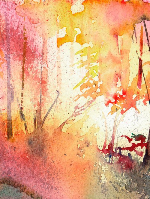Autumn woodland by Anjana Cawdell