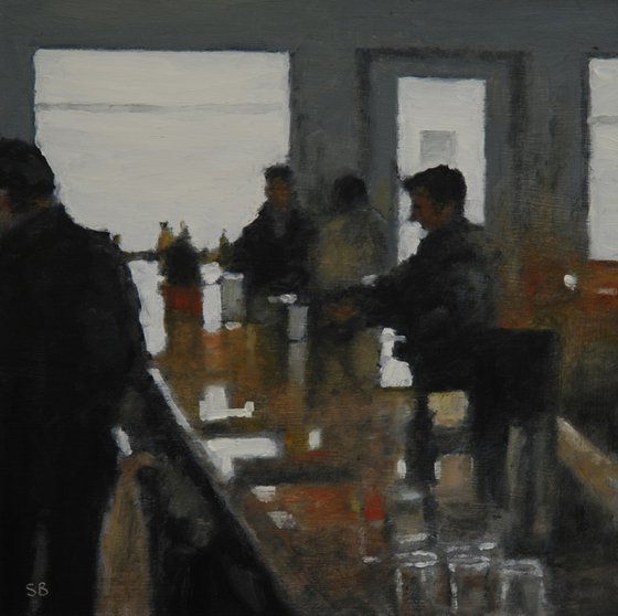 At the diner.
