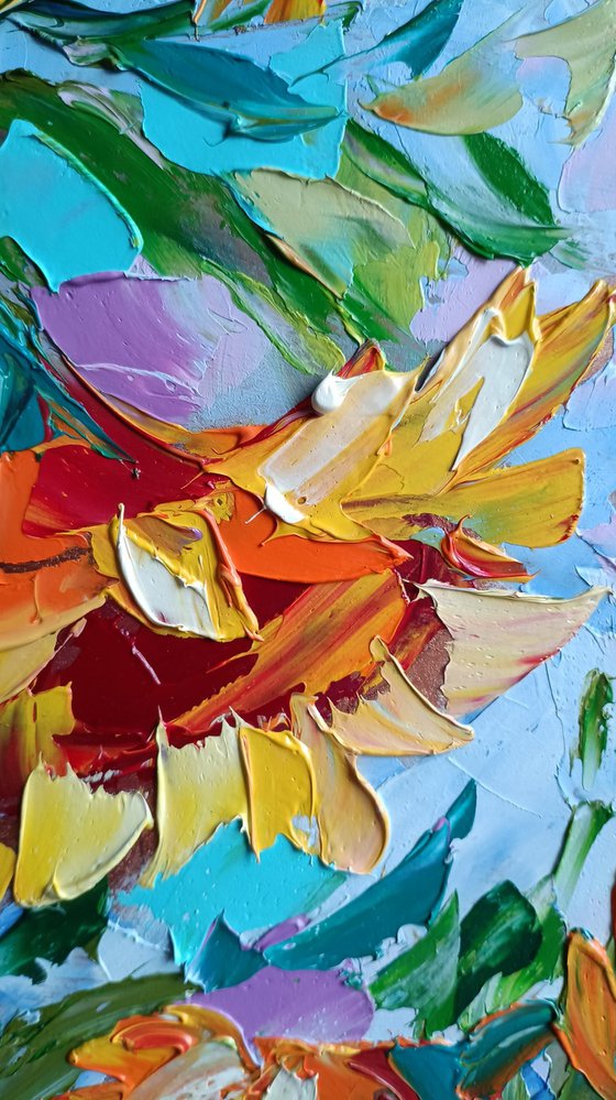 Sunflowers - painting sunflowers, oil painting, flower, sunflowers painting original, oil painting floral,art, gift, home decor