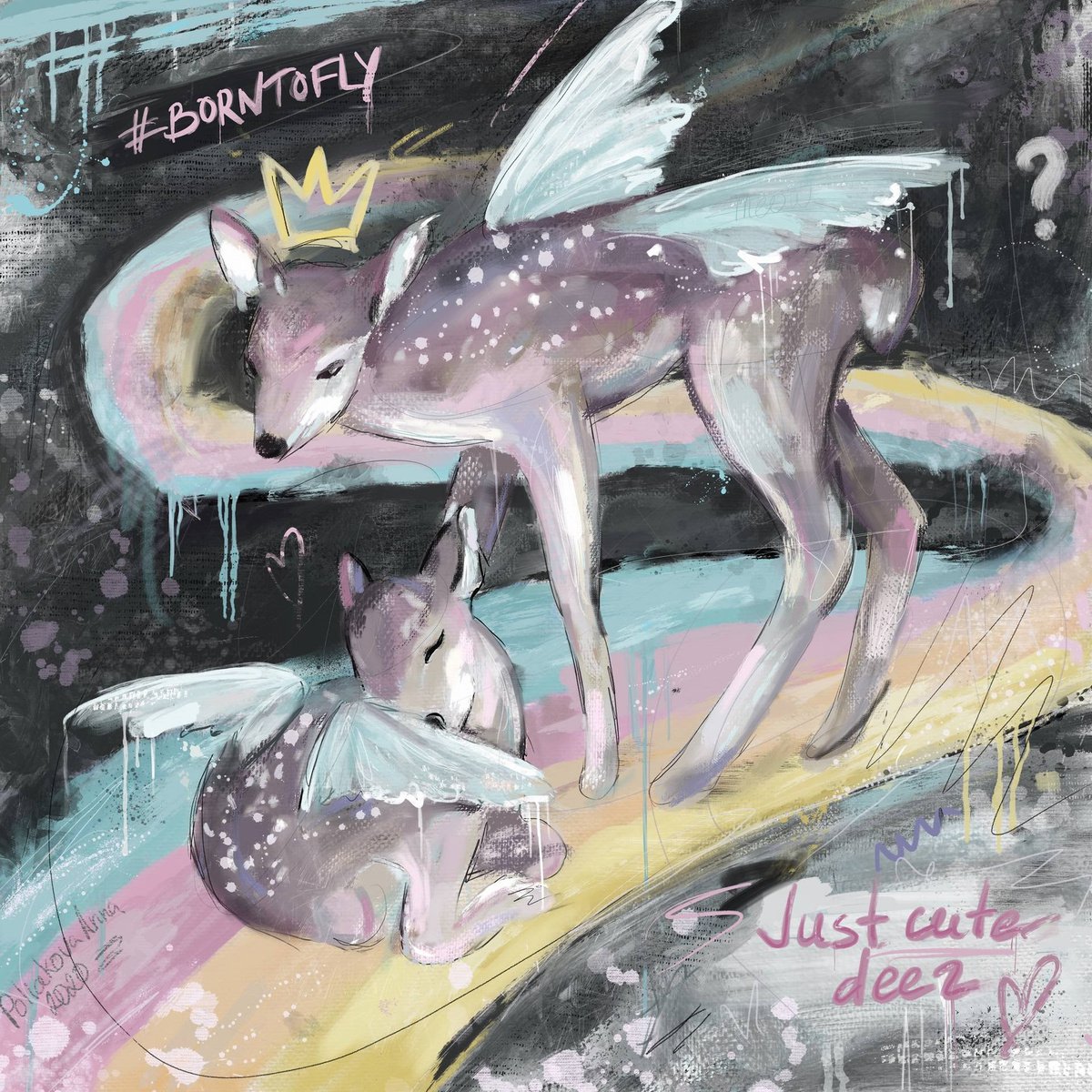 Born to fly, deer by Anna Poliakova