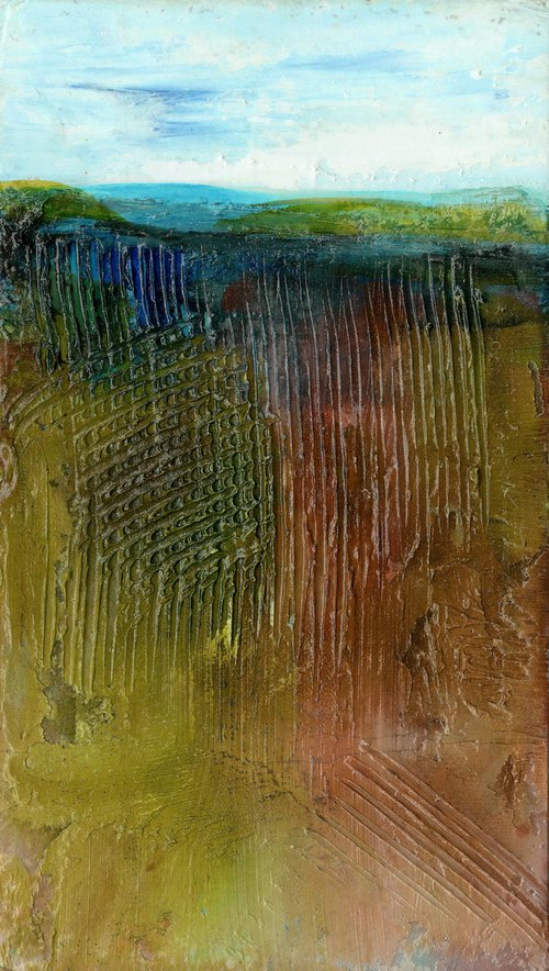 Land Of Souls 13 - Textural Landscape Painting by Kathy Morton Stanion by Kathy Morton Stanion