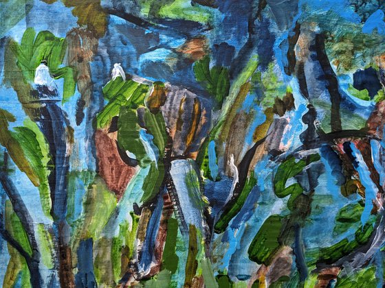 Greenish blue