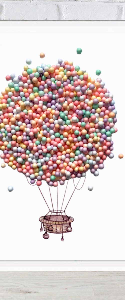Colorful balloon by Luba Ostroushko