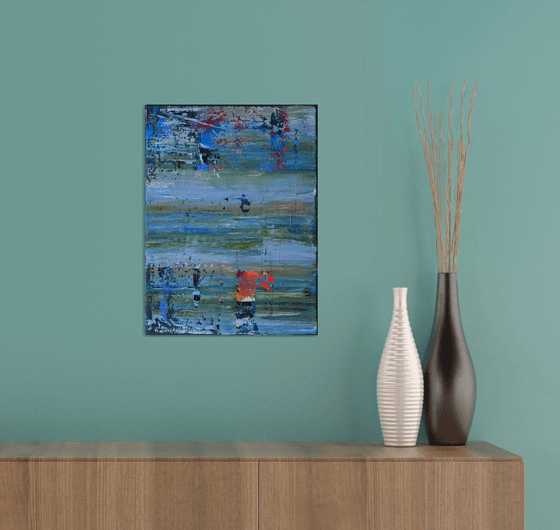 Pointed Toaster - Original Modern Abstract Art Painting on Canvas Ready To Hang