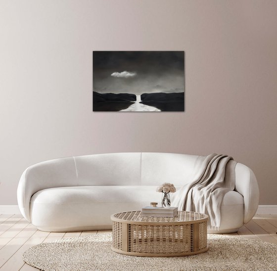 Cloud With Skogafoss, Iceland