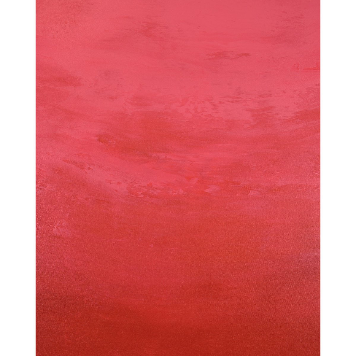 Expressive Abstract Acrylic Painting By Suzanne Vaughan, 24 X 30", Cheerful Red - Color Field, Original Artwork