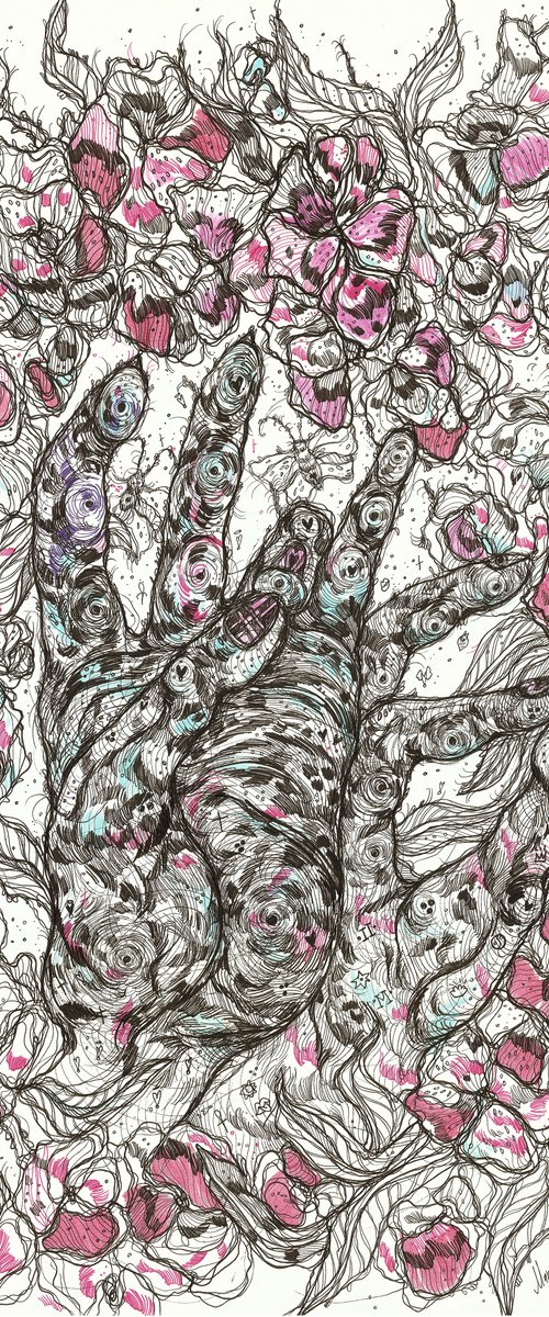 Pink Flowers by Maria Susarenko
