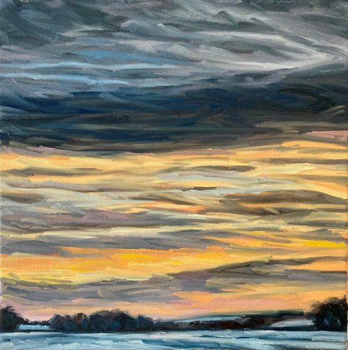 Evening Light Across The Snowfields by Suzanne Winn