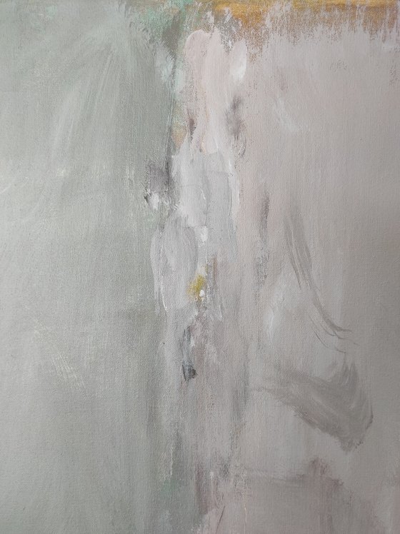 Large abstract painting pastel