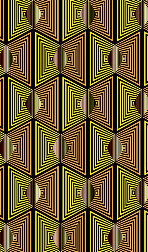 Yellow Psychedelic 3 by David Gill