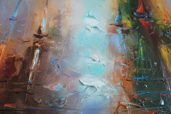 Sea decor, Abstract Oil Painting on Canvas