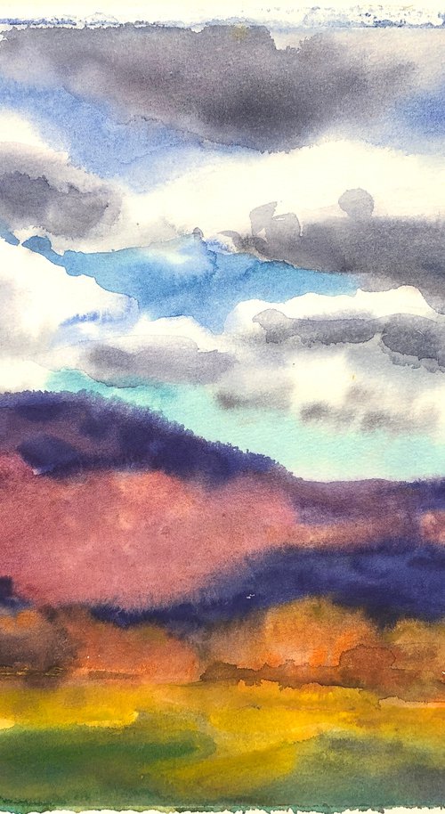 Pink Mountain by Nataliia Nosyk