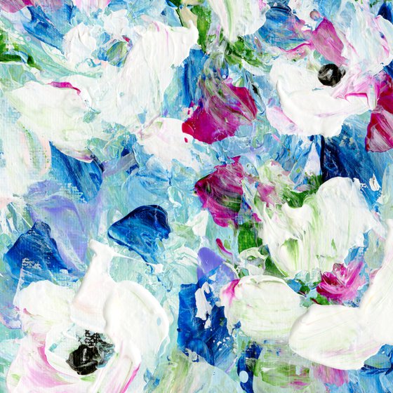 Lost Among The Booms 1 - Floral Painting by Kathy Morton Stanion