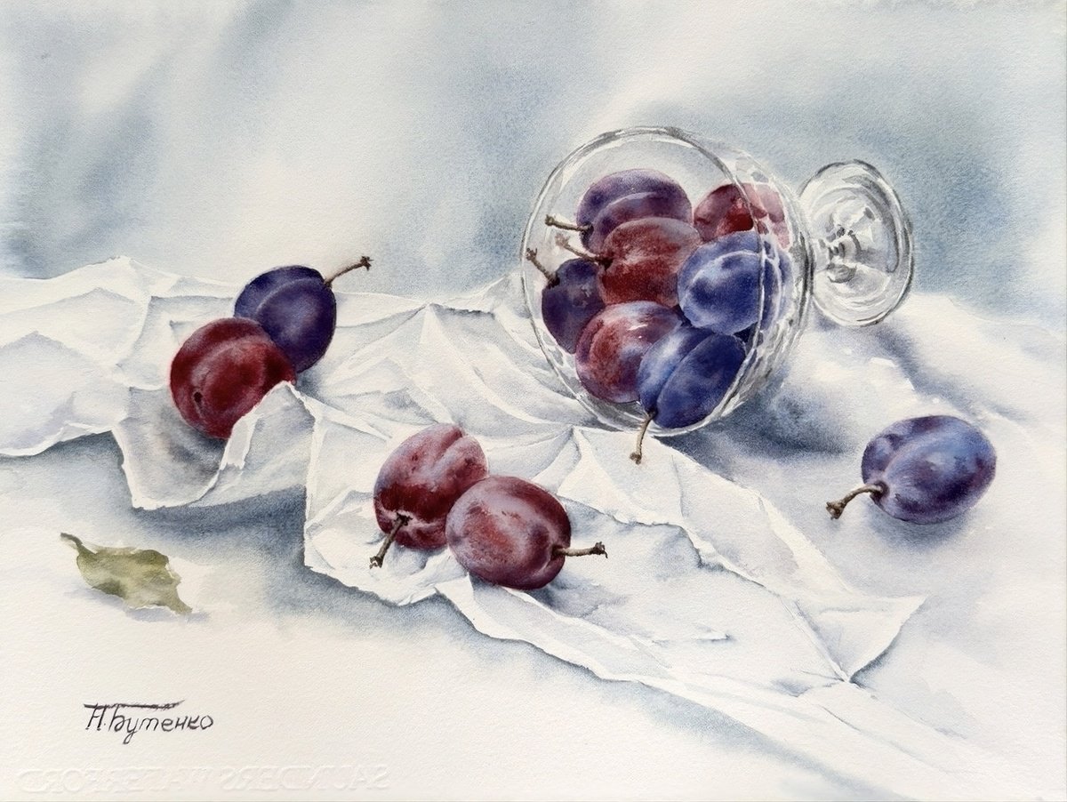 Natalia Butenko | Original  Watercolour | The Beauty Of Simple Things | 35 X 27Cm | Artwork For Sale On Artfinder