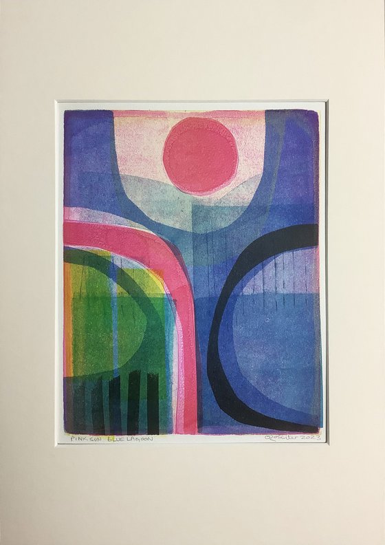 Pink Sun, Blue Lagoon