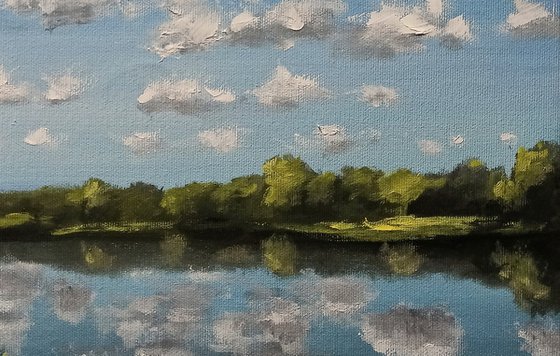 Clouds over the lake