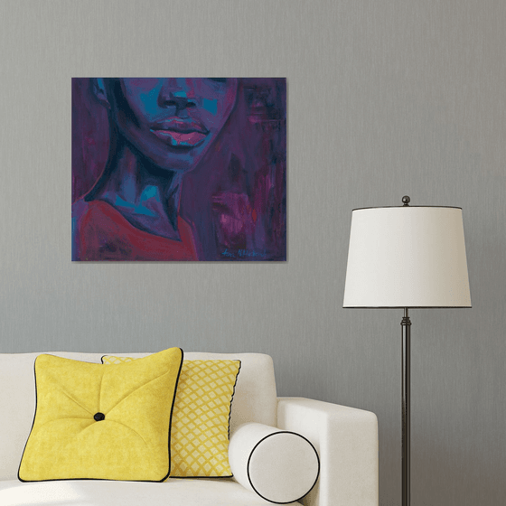 Afrocentric Dopamine Art — Purple