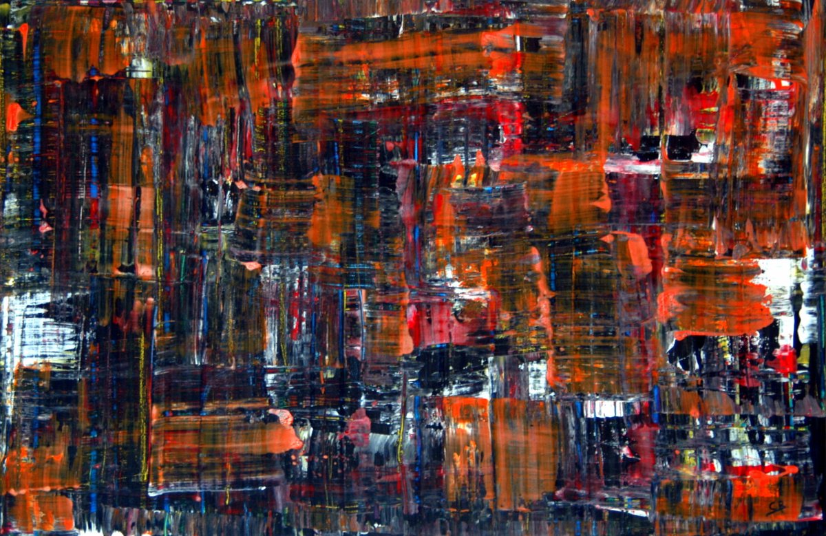 Cb Abstract orange by Conrad Bloemers