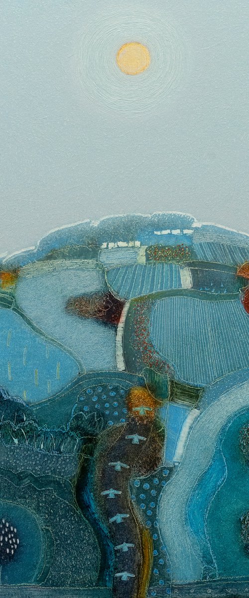 The sun was slipping into blue by Rob   van Hoek