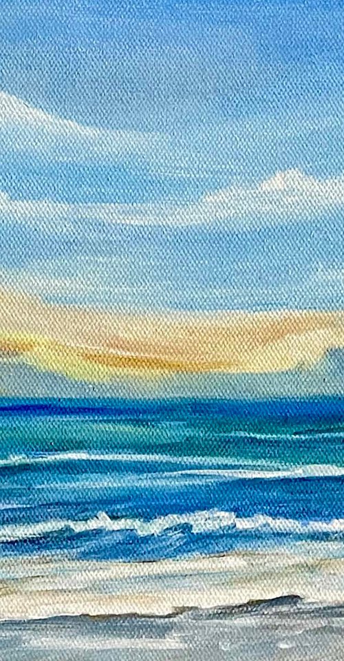 On the Beach Original Acrylic by Rosie Brown