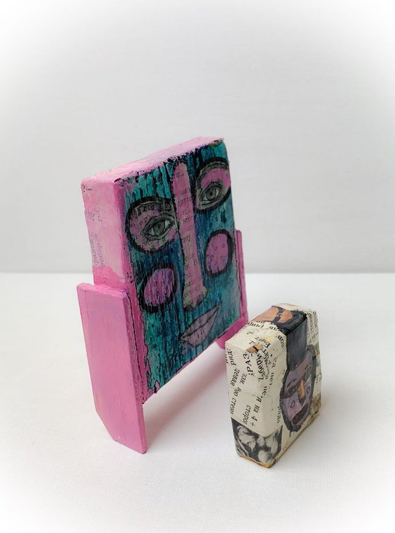 Wood people #2 (2 pieces)
