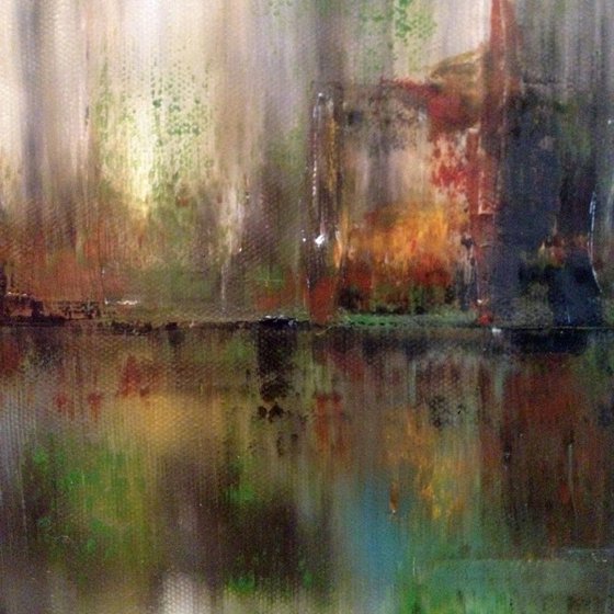 Autumn Rain - Abstract Landscape