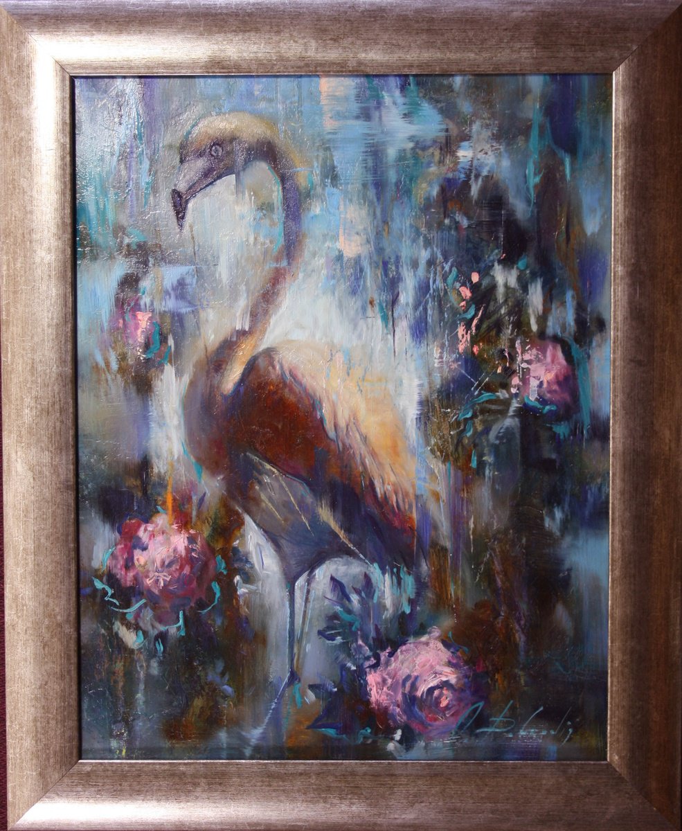 Impressionistic Animal Oil Painting By Alexandr Dobrodiy, 14 X 18, ????? ? ????., Original Artwork