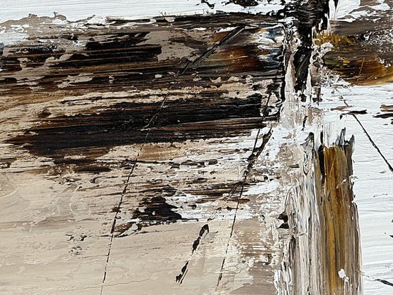 Parallel Ground.Neutral Abstract Diptych