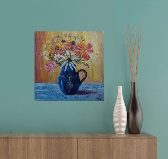 Blue vase