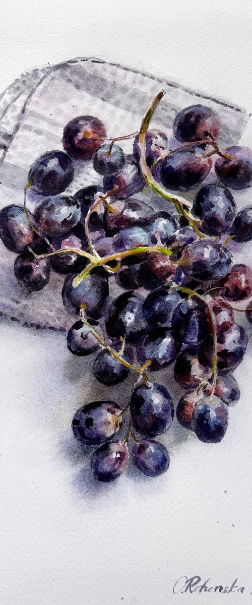 Dark grape by Olha Retunska