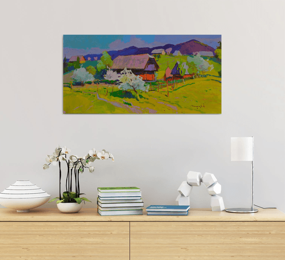 Blossoms Beneath the Thatched Roof