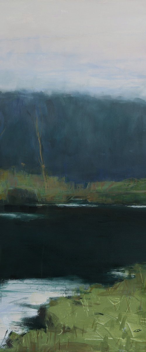In the depths of ... 30x30 inch 76x76 cm by Bo Kravchenko by Bo Kravchenko