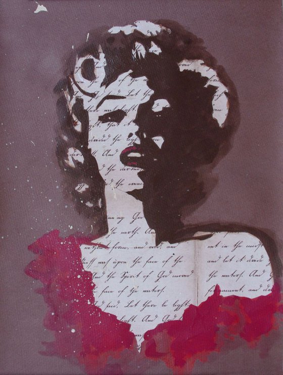 "Hommage to Marilyn Monroe"-  Portrait of a legend - Pop Art, contemporary modern painting