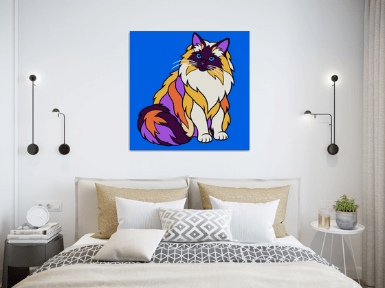 Colorful Birman Cat #38