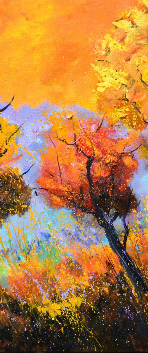 Trees in autumn by Pol Henry Ledent