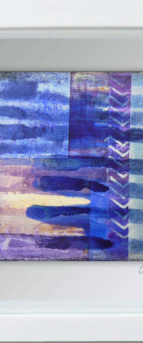 Framed ready to hang original abstract  - Cahier #7 by Carolynne Coulson
