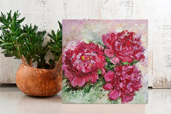 Three Peonies