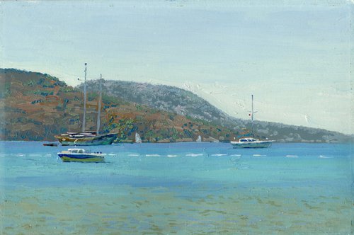 Gumbet. Harbor by Simon Kozhin