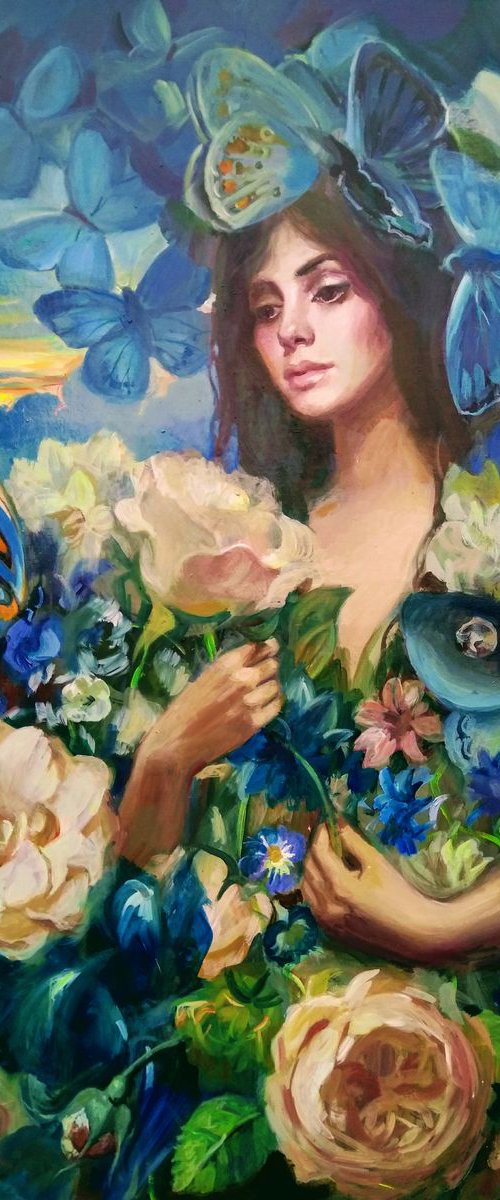 Madonna with butterflies by HELINDA (Olga Müller)