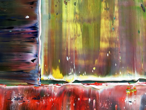 "Cooling Down" - Original PMS Oil Painting On Wood, Framed - 26" x 26"