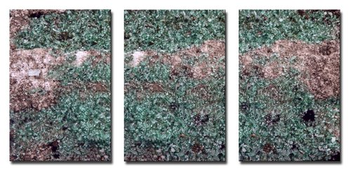 Shattered Triptych -  Three 24x16in Aluminium Panels by Justice Hyde