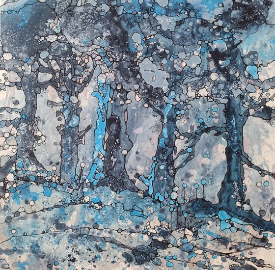The blue forest
