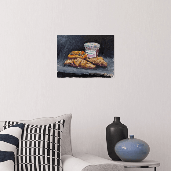 French Breakfast with Jam Still Life