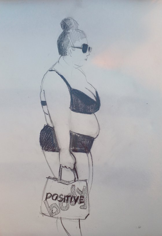Lifestyle Beach sketches / BODY POSITIVE 2