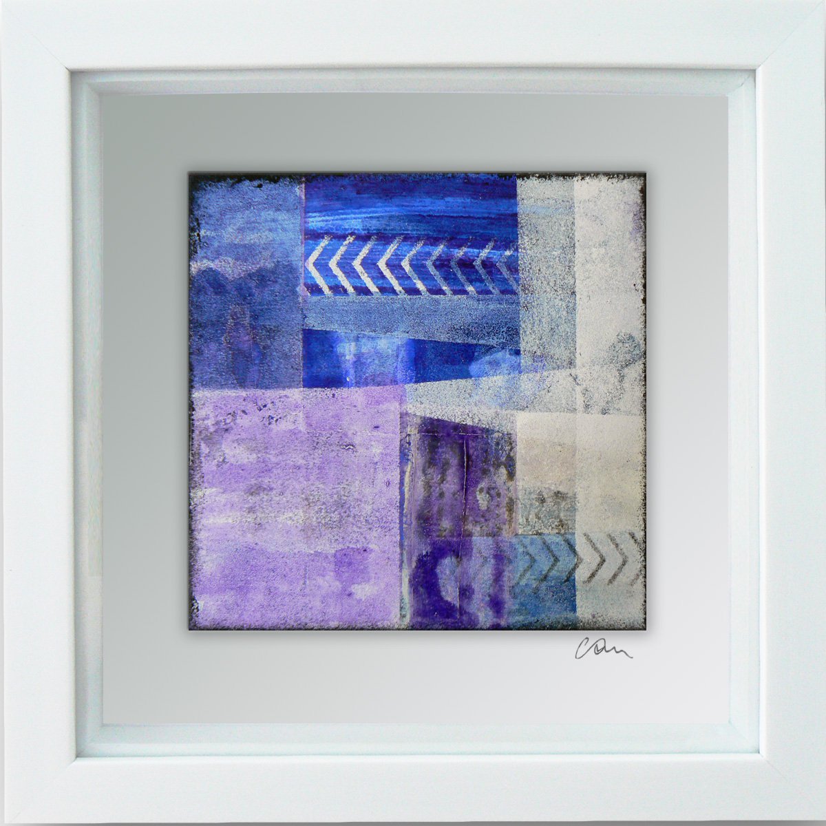 Framed ready to hang original abstract - Cahier #11 by Carolynne Coulson
