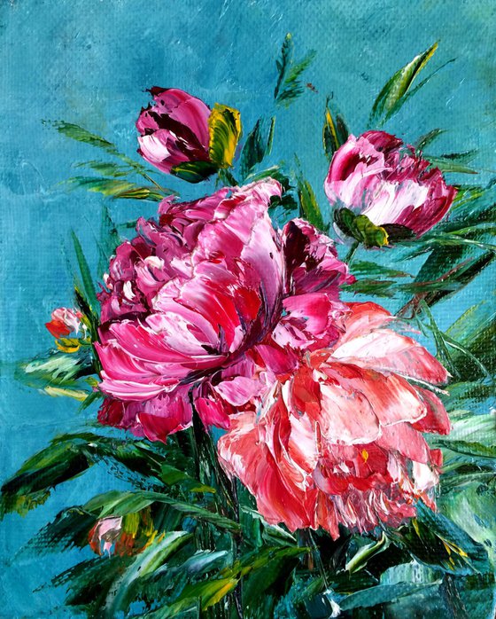 SPRING MELODY - Bouquet. Peonies. May. Pink. Special. Lush. Alluring. Charm of nature.