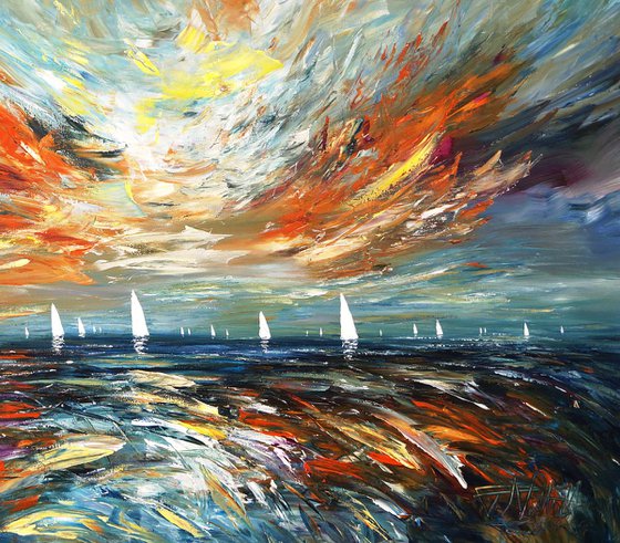 Evening Seascape Sailing L 1