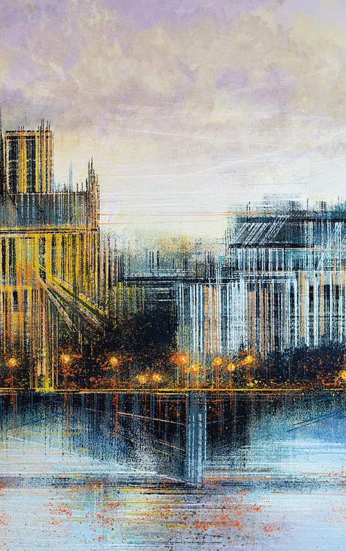 Paris. Notre Dame At Sunset by Marc Todd